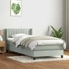 Box Spring Lova su čiužiniu Šviesiai pilka 90x210 cm Velvet