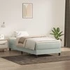 Box Spring Lova su čiužiniu Šviesiai pilka 90x210 cm Velvet