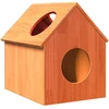 Cat House Wax Ruda 41x50x50 cm Pušies masyvo