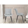 Clp Trading Mville 2 kėdžių komplektas Brady iš dirbtinės odos