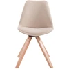 Clp Trading 4 vnt. lankytojų kėdžių rinkinys „Toulouse“ iš „Square Natura“ audinio
