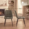 Clp Trading 4 vnt. valgomojo kėdžių rinkinys Tilde aksomas