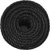 Darbo virvė, juodos spalvos, 10mm, 50m, polipropilenas