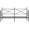 Dienos lova be čiužinio, juoda, 75x190 cm, plienas