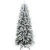 Dirbtinė Kalėdų eglutė su 150 LED lempučių ir sniegu, 150cm