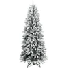 Dirbtinė Kalėdų eglutė su 150 LED lempučių ir sniegu, 120cm