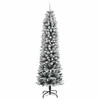 Dirbtinė Kalėdų eglutė su 150 LED lempučių ir sniegu, 120cm