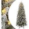 Dirbtinė Kalėdų eglutė su 150 LED lempučių ir sniegu, 150cm
