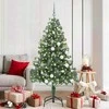 Kalėdų eglutė su 300 LED s stovu Žalia 180 cm PVC