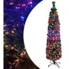 Dirbtinė siaura Kalėdų eglutė su stovu, 120cm, optinis pluoštas
