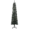 Dirbtinė siaura Kalėdų eglutė su stovu, žalia, 180cm, PVC