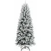 Dirbtinė Kalėdų eglutė su 150 LED s stovu Balta 150 cm