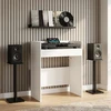DJ stalas Balta 82 x 45 x 102 cm Apdirbta mediena