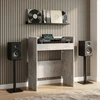 DJ stalas Betono pilka 62 x 45 x 102 cm Apdirbta mediena