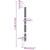 Draskyklė katėms su draskymo stovu, šviesiai pilka, 142,5cm