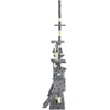 Draskyklė katėms su stov. iš sizalio, 230-250cm, pilk. sp. pėd.