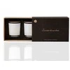 Dviejų sojų vaško žvakių rinkinys "Laimės akimirkos", Candle Family, raudonosios vynuogės , obuoliai, ambra