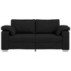 Dvivietė sofa Juodas 180 cm audinys