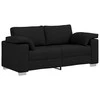 Dvivietė sofa Juodas 180 cm audinys