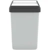 Dviguba šiukšliadėžė, baltos spalvos, 2x25l