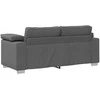 Dvivietė sofa Tamsiai pilka 180 cm audinys