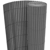 Dvipusė sodo tvora, pilka, 150x500cm, PVC