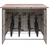 Dviračių Sandėlis 3 pcs Ruda 216 x 207 x 158 cm Metalas