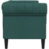 Dvivietė chesterfield sofa, tamsiai žalios spalvos, audinys