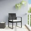 Dvivietė sodo sofa su pagalvėlėmis, smėlio spalvos, poliratanas