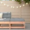 Dvivietė sodo sofa su staliuku ir pagalvėlėmis, smėlio spalvos