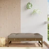 Dvivietė sodo sofa su staliuku/taburetėmis, ruda, poliratanas
