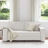 Dvivietė sofa Baltas 180 cm Dirbtinė oda