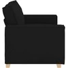 Dvivietė sofa, juoda, 160x78x84 cm, audinys