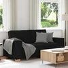 Dvivietė sofa, juoda, 180x78x84 cm, audinys