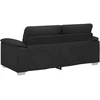 Dvivietė sofa, juoda, 180x81x84 cm, dirbtinė oda
