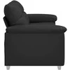 Dvivietė sofa, juoda, 180x81x84 cm, dirbtinė oda