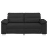 Dvivietė sofa, juoda, 180x81x84 cm, dirbtinė oda