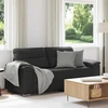 Dvivietė sofa, juoda, 180x81x84 cm, dirbtinė oda