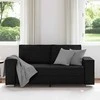 Dvivietė sofa Juodas 180 cm Dirbtinė oda