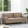 Dvivietė sofa, kapučino spalvos, 140cm, dirbtinė oda