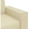 Dvivietė sofa Kreminė 180 cm Dirbtinė oda