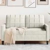 Dvivietė sofa, kreminės spalvos, 120cm, aksomas