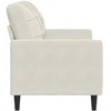 Dvivietė sofa, kreminės spalvos, 120cm, aksomas