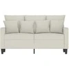 Dvivietė sofa, kreminės spalvos, 120cm, aksomas