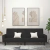 Dvivietė sofa-lova, juodos spalvos, aksomas