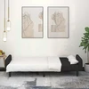 Dvivietė sofa-lova, juodos spalvos, aksomas