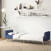 Dvivietė sofa-lova, mėlynos spalvos, audinys
