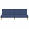 Dvivietė sofa-lova, mėlynos spalvos, audinys