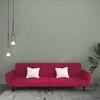 Dvivietė sofa-lova, raudonojo vyno spalvos, aksomas