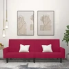 Dvivietė sofa-lova, raudonojo vyno spalvos, aksomas